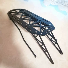 알루미늄 합금 자전거 리어 랙 플랫형 디스크 V-브레이크 호환 다혼 D8 D6 D7 S20 P8 P10 모델 호환, 01 black, 1개