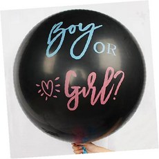 성별 공개 파티 풍선 세트 베이비샤워 만삭 촬영 소품 검정 라운드 벌룬 장식