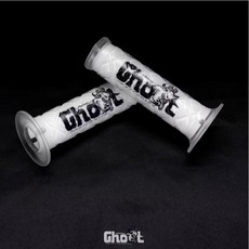 偉倫精品零件 古斯特 Ghost factory 握把套 直條菱格紋 矽膠 握把 黑色白色握把套, 【菱格紋】白底黑字, 1個