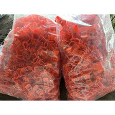 整袋500支 瓜果夾 絲瓜夾 菜瓜夾 塑膠夾子 園藝夾 苦瓜夾, 1個, 紅色