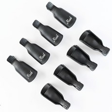 10Pcs 네일 아트 클립 제거 다채로운 아크릴 손톱 용 캡 클립 제거 매니큐어 UV 젤 폴란드어 매니큐어 핑거 랩, [01] black-10pcs