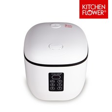 키친플라워 전기보온밥솥 5~6인용, KCT-MC028KP, 블랙 + 화이트