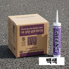 다우실란트 무초산 실리콘 다우실리콘 808 박스 샷시 창틀 몰딩 실내 마감용 (1BOX), 백색, 25개