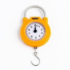 10kg시장저울 미니휴대용저울 경매장 가게저울, 옐로우