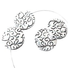 Bringsine 74pcs Antique Tibetan Silver Plated Charms Pendant DIY Tube Beads Column Spacer Loose Ho, charms-P521