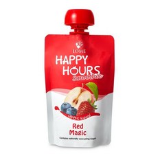 大地之愛 HAPPY HOURS 生機纖果飲, 100g, 1個, 蘋果+藍莓+草莓(6M+)