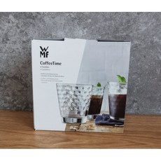 德國 WMF 義大利製 CoffeeTime 菱紋杯 拿鐵瑪奇朵 玻璃杯 水杯 咖啡杯 泡茶杯 冰川紋 啤酒杯, 1個, Tumbler Set-230ml,盒裝4入
