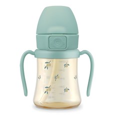GROSMIMI PPSU嬰幼兒用吸管杯, 200ml, 1個, 開心果色