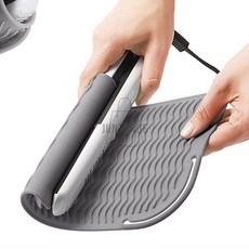 실리콘 고데기 보관 받침 패드 미끄럼패드 패드판, 그레이