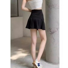 高腰運動短裙女夏羽毛球網球瑜伽裙子健身廣場舞跑步口袋內襯裙褲