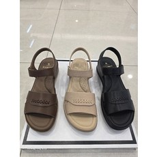 엘칸토 엘칸토 여성 천연소가죽 초경량 컴포트샌들LCWW92U626 (P003796588)