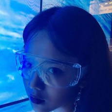 Shubi無為什麼彎曲防霧安全鏡水透明泳鏡, 2個