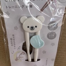 兒童卡通學習筷，右手專用，三款可愛圖案選擇，寶寶餐具訓練必備, 小白熊, 1個