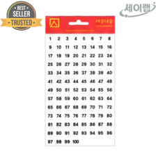 세이랩 [세모네모] 레터링 견출지 10-321-5 투명 원형 9mm 4매 20개입 라벨