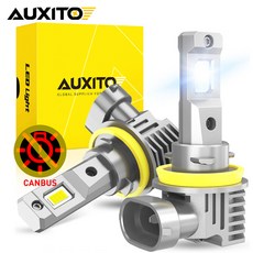 호환 AUXITO Canbus LED 전구 H8 헤드라이트 9005 HB3 9006 HB4 H16 JP 안개등 11 자동차 6500K 2 개, [01] 6500K White