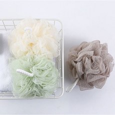 거품목욕 몽글샤워볼(랜덤 색상) 샤워볼 때밀이 거품목욕 거품타올 거품타월 샤워타올, 1개