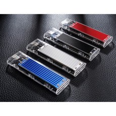 ORICO NVMe M.2 固態硬碟外接盒 USB 3.1 Gen2 Type-C 10Gbps 透明款 支援8TB SSD, 1個, 透明款,黑色