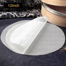 10PCS 실리콘 스티머 라이너 10 스틱 재사용 가능한 탈수기 매트 가정용 주방용 라운드 만두 메쉬 건조기, 12inch 10pcs