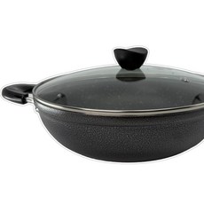 마블코팅 높은전골 냄비 업소용 가정용 국내생산, 22cm(뚜껑포함)