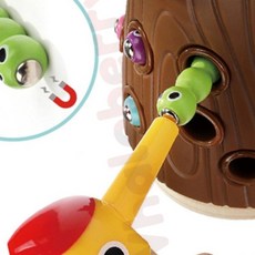 웨일베리5 집중력 아기딱따구리 모이주기 어린이장난감 유아놀이교구 자석놀이교구 유아 자석놀이세트 유아자석