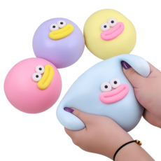 4개세트 KC인증 빌리네집 대왕 빵떡말랑이 동글 구름 왕 말랑이 스트레스볼, 대 size_4개세트