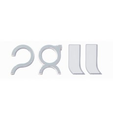 IDFR 鍍鉻銀 28吋輪框尺寸 鋼圈尺寸 鍍鉻字標 車標 字標 28吋 貼標, 28''貼標1入