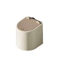 Kola Panda 貓砂垃圾桶 30只垃圾袋 貓咪專用 隔絕異味 一鍵關閉隔絕異味 輕便不佔空間, 白咖色,全新貓貓專用垃圾桶+30只垃圾袋, 1個