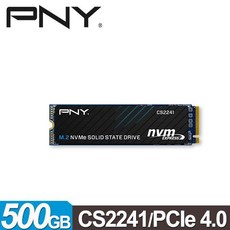 PNY CS2241 2TB/500GB M.2 2280 PCIe Gen4 SSD固態硬碟 PS5相容 (含稅公司貨), 500GB