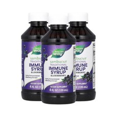 네이처스웨이 삼부커스 엘더베리 시럽 Elderberry 액체 120ml 3개