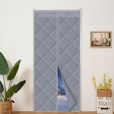 블레오 엠보싱 자동 자석 방풍 비닐 현관문 양문형, 1개