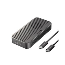 80Gbps M2 NVMe SSD 인클로저 냉각 팬 포함 ICY BOX USB4 썬더볼트 5/4/3/USB 4 M-키 키 최대 8TB와 호환 알, 80Gbps M2 NVMe SSD 인클로저 냉각 팬 포