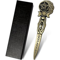 Tirmanaz 금속 레터 오프너 Triplemoon 빈티지 봉투 15.5cm(6.1인치) 여성용 멋진 커터 홈 오피스 제단용 메일 오프너 도구(골드)109389, Tirmanaz 금속 레터 오프너, Triplemoon