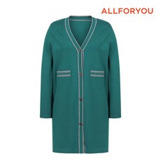 [올포유] 여성 페이크 포켓 라인 배색 니트 가디건 ALSCM9161-904