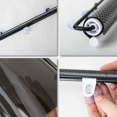 블라인드 붙이는 롤업 햇빛가리개 68x125