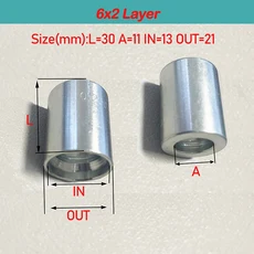 홀딩 타입 슬리브 없는 유압 페룰 조인트 쉘 철사 호스 스퀴즈 튜브 6 -32mm, 10 6x2 2pcs, 01 기타