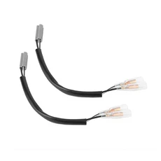 야마하 YZFR6 FZ6 FZ10 에 적합 7.5 인치 방향 지시등 와이어링 어댑터 플러그 오토바이 부품, 01 검정색