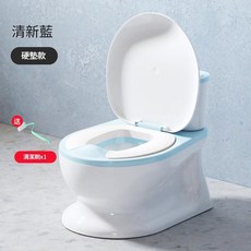 兒童模擬馬桶坐便器 嬰幼兒訓練廁所, 藍色硬墊