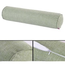 침대 보드 긴 수면 베개 둥근 바디 쿠션 의자 패드 등받이 머리, 15x40cm