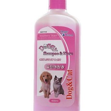 강아지 정전기 피부보호 린스겸용 샴푸2P 개샴푸 강아지샴푸