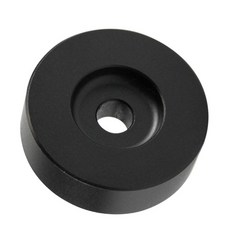 알루미늄 45RPM 턴테이블 어댑터 교체 비닐 레코드 센터 어댑터 8mm 센터 홀이 있는 7인치 EP 레코드와 호환 가능, 1개, Black, 7AK107709_SWX