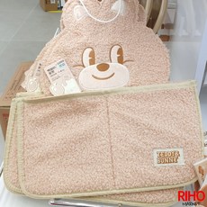 韓國大創 Daiso 秋季系列可愛造型 門把防撞墊 收納整理好幫手 居家防護必備, 1個, 2格掛袋 邦尼兔