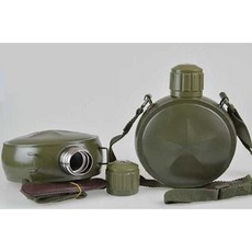 304스텐 군용수통 국방색 물통 밀리터리 뚜껑 800ml, 1개