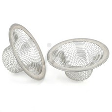 꿀이맘 2P 스텐 욕조 배수구망 욕조거름망트랩