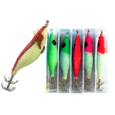 케이피싱 반짝이에기 문어 쭈꾸미 루어 왕눈이 쭈꾸미채비, 1개