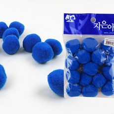 유아 만들기 폼폼이 30mm 파랑 유치원 어린이집, 1개