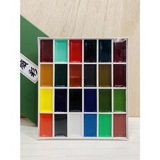 正大筆莊 鳳凰顏彩24色 國畫顏料 日本製 - 適用於水墨、花鳥、絹布, 1個