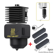 Bamblab A1 미니 깍지 핫엔드 키트 Bamblab A1 핫엔드 Bambu 깍지 Bambu Lab A1 미니 3D 프린터 깍지 키트, 01 Hotend-A1mini Brush, 04 0.2mm