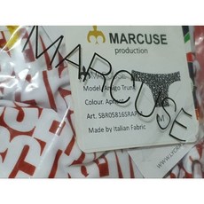 Marcuse Amigo Trunk 低腰四角泳褲 紅白色 M號