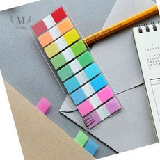 엠비아6 인덱스 9색 44x12 10매 구분스티커