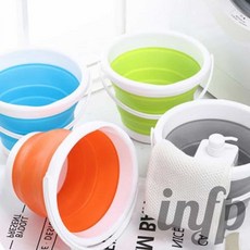 접이식 물통 세차용버킷 세차바스켓, 5L - 사각